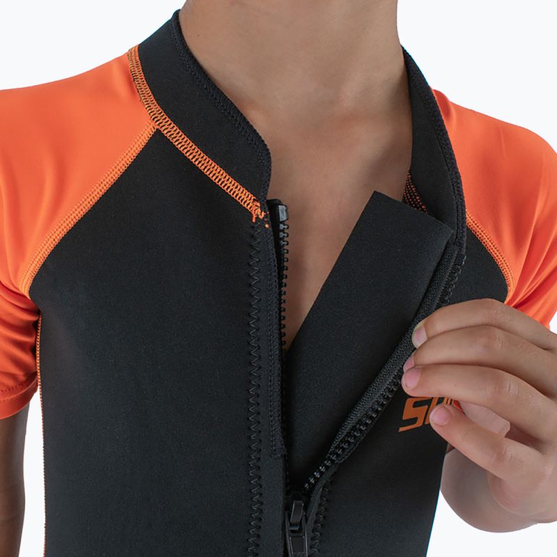 Gyerek úszóruha SEAC Dolphin Shorty 1,5 mm black/orange 5