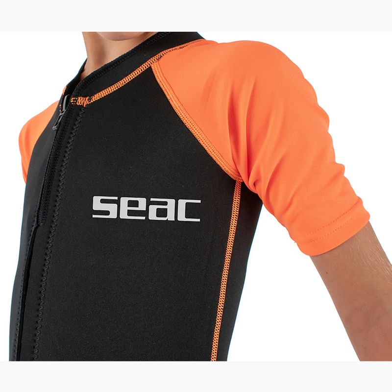 Gyerek úszóruha SEAC Dolphin Shorty 1,5 mm black/orange 7