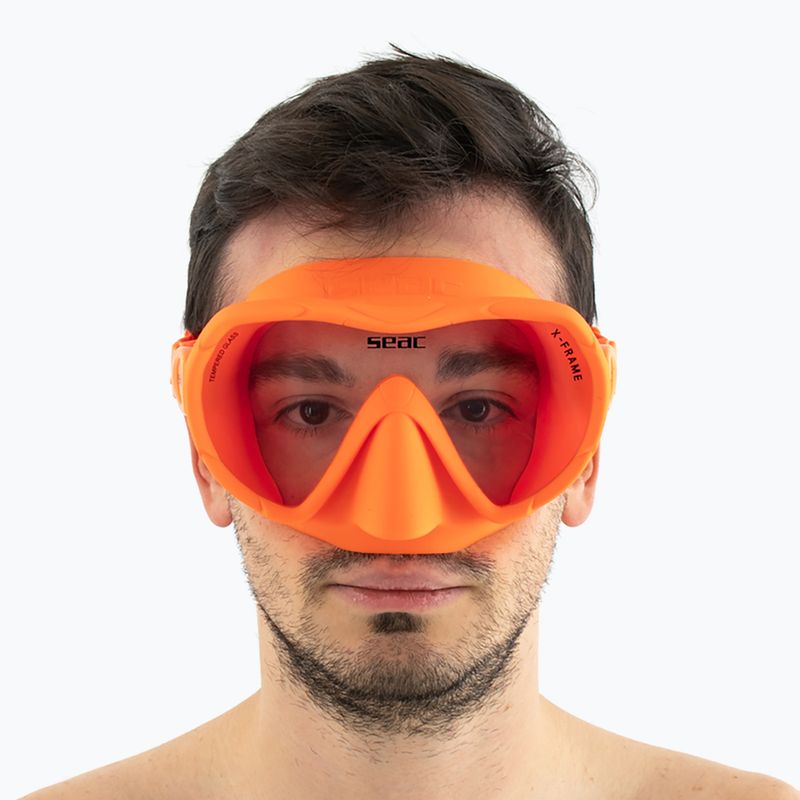 Búvármaszk SEAC X-Frame orange 8
