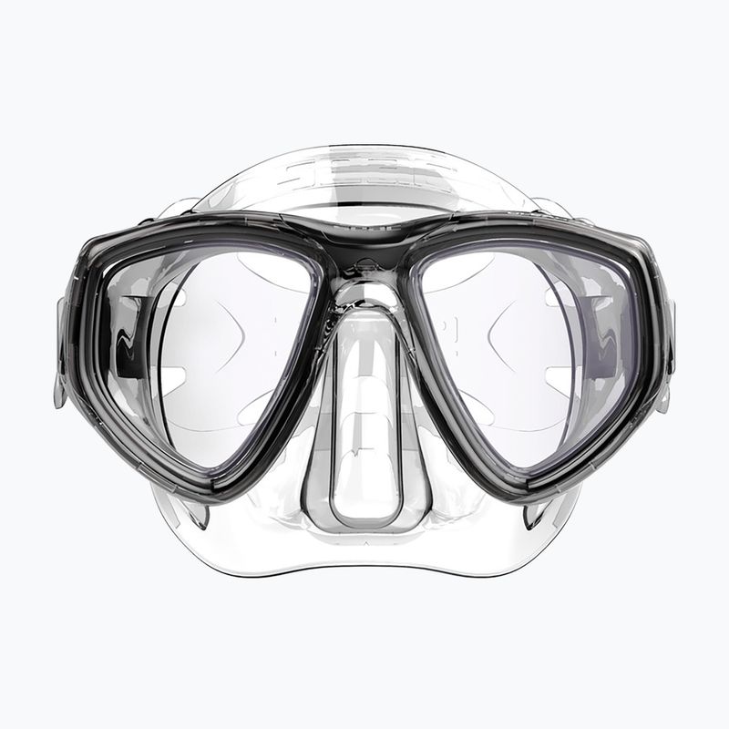 Búvármaszk SEAC Clear Antifog transparent black 4