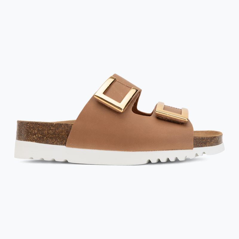 Női papucs Scholl Montery 2 Straps Ad Med cognac 2