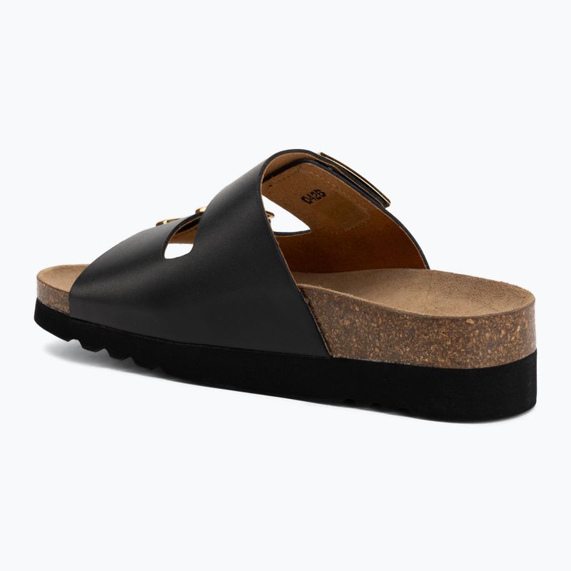 Női papucs Scholl Montery 2 Straps Ad Med fekete 3