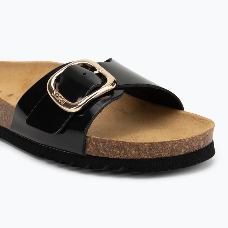 Scholl Kathleen Kathleen Printed Leather női flip-flopok fekete 7