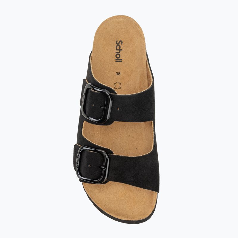Scholl Lucie Suede női flip-flop fekete 5