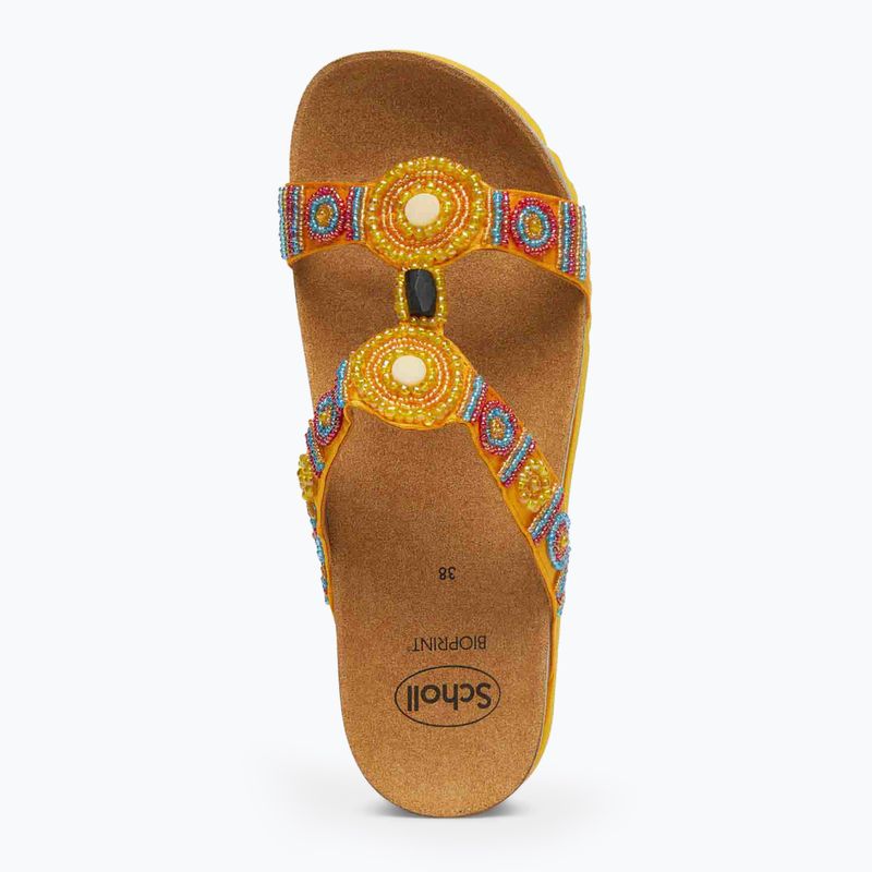 Női Scholl New Bogota Wedge Med mandarin flip-flopok 3