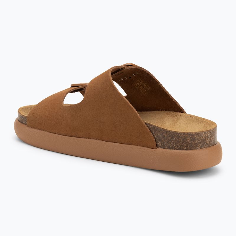 Női Scholl Noelle Chunky Chunky Suede flip-flopok konyak színben 3
