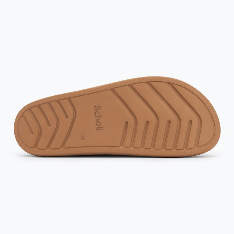 Női Scholl Noelle Chunky Chunky Suede flip-flopok konyak színben 4