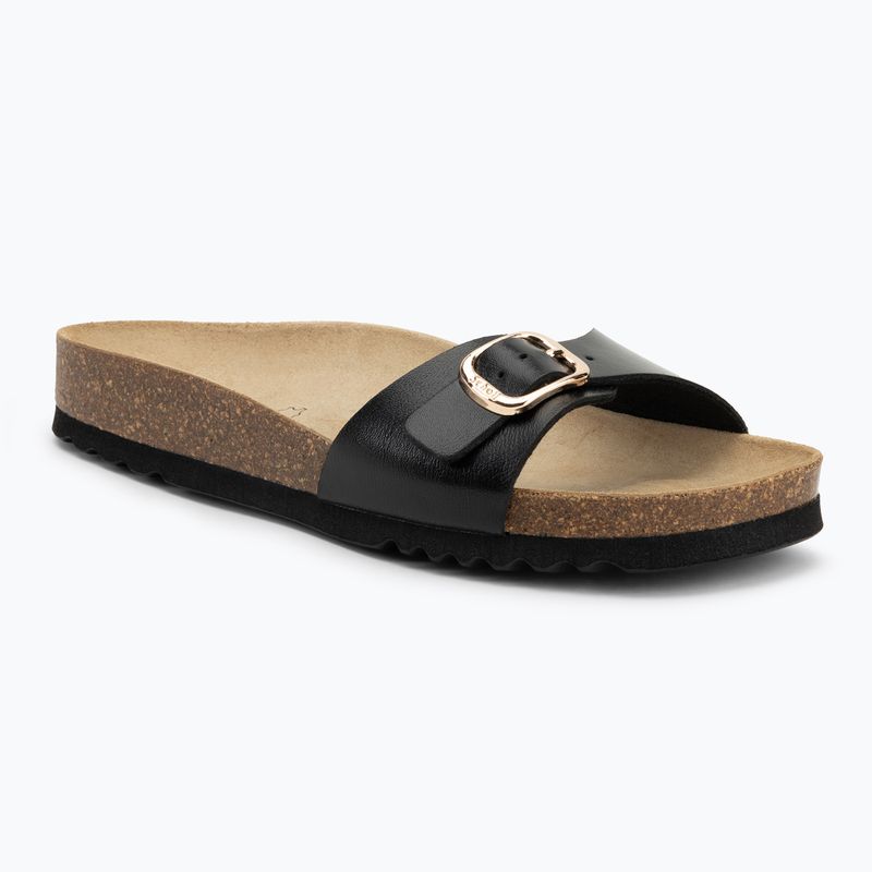 Scholl Estelle Laminált fekete női flip-flopok