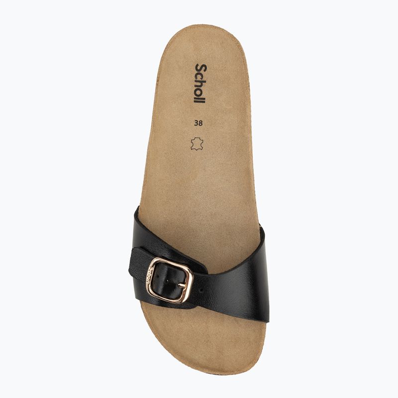 Scholl Estelle Laminált fekete női flip-flopok 5