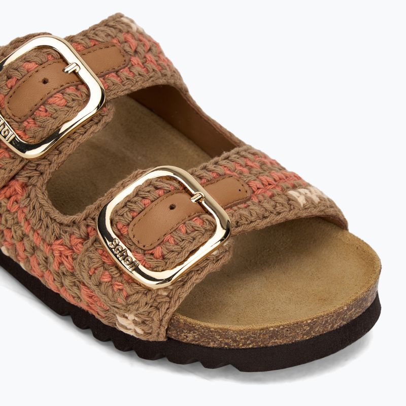 Scholl Noelle Crochet bude/világosbarna/kognac női flip-flopok 7