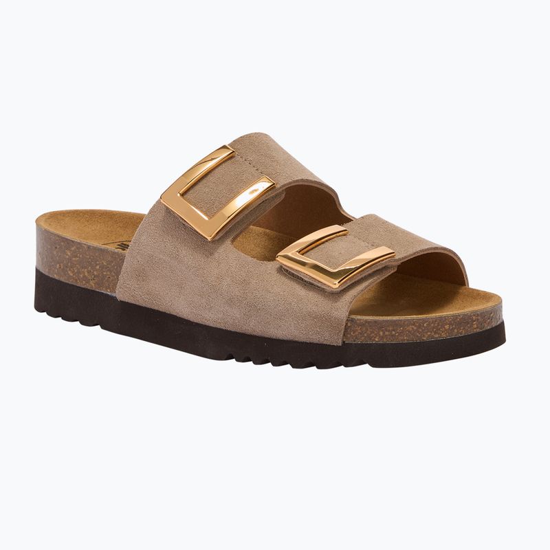 Női papucs Scholl Montery 2 Straps Ad Med bézs