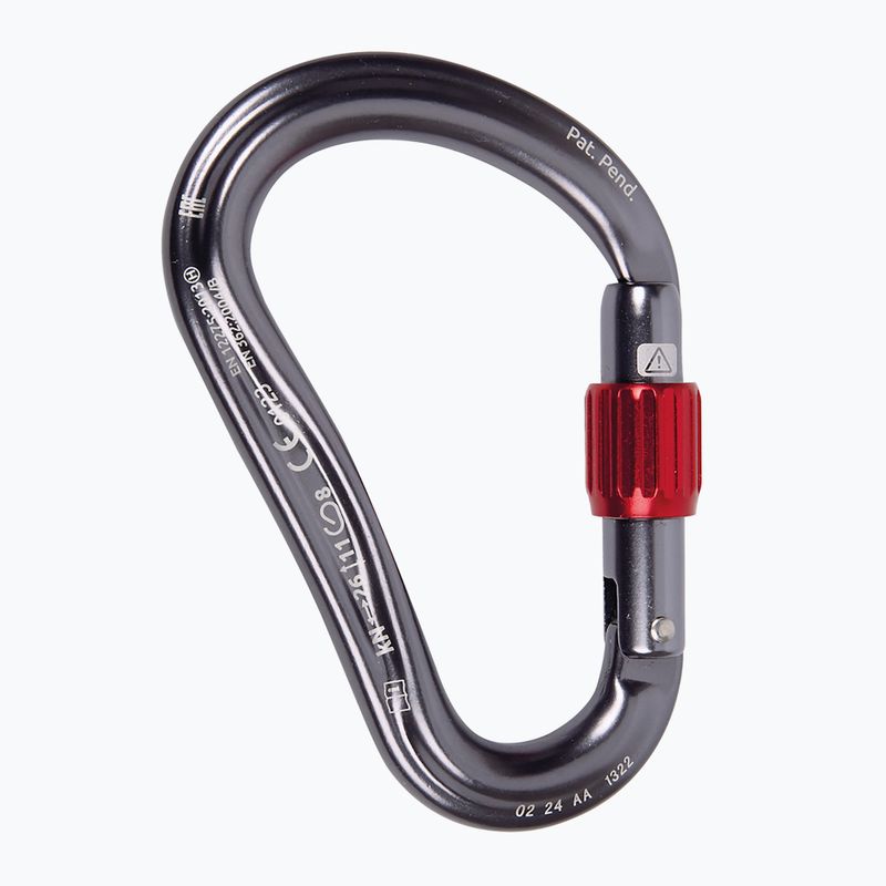 Mászókarabiner CAMP Atom Lock gun metal 2