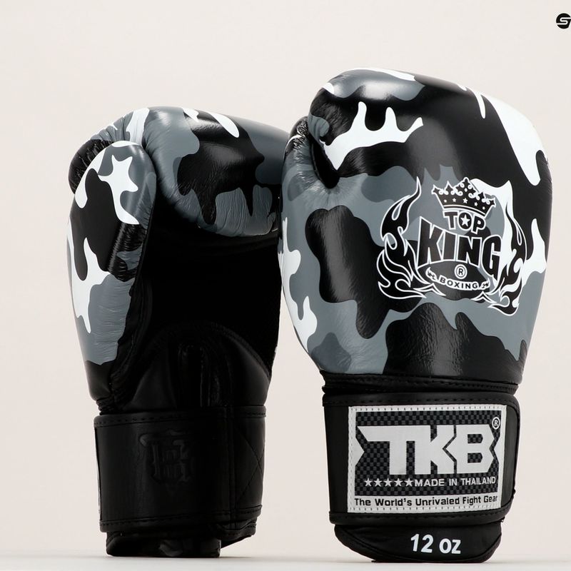 Top King Muay Thai Empower ökölvívókesztyű szürke TKBGEM-03A-GY 7