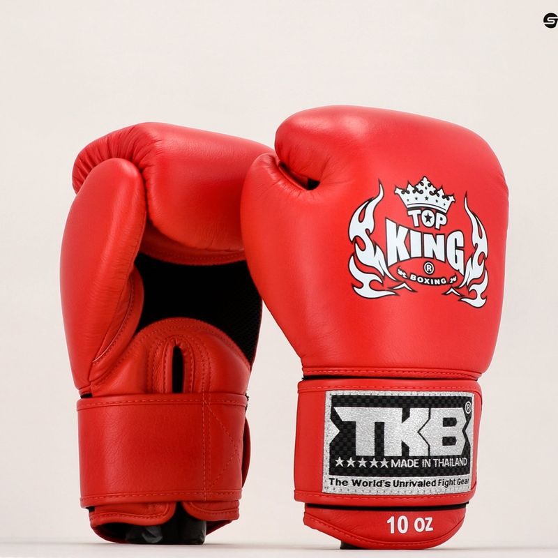 Top King Muay Thai Ultimate Air bokszkesztyűk piros TKBGAV-RD 7