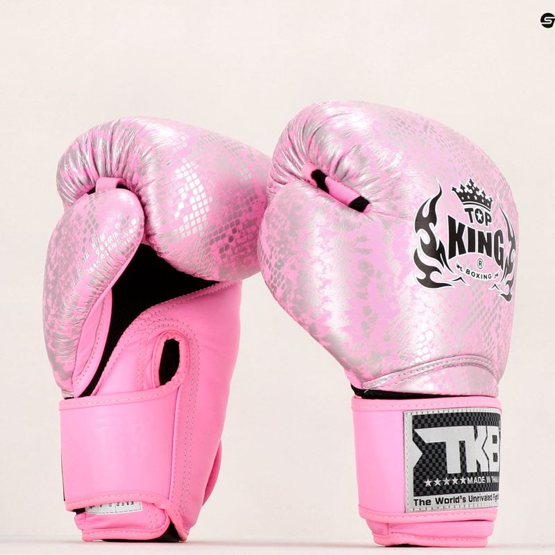 Top King Muay Thai Super Star Air rózsaszín bokszkesztyűk TKBGSS 9