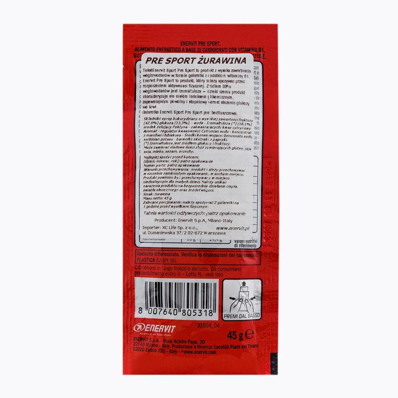 Pre Sport Enervit szénhidrát 45g áfonya 98595 2