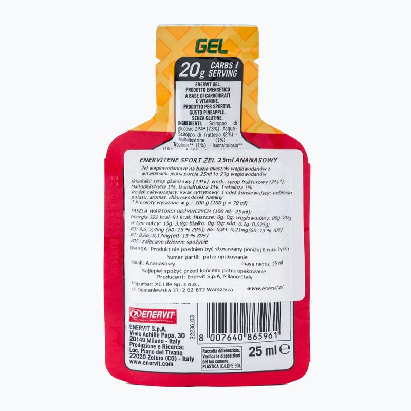 Enervit energia gél 25ml ananász 96596 2