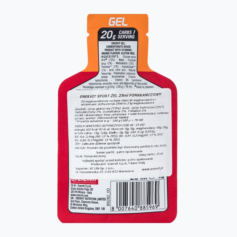 Enervit energia gél 25ml narancs 98888 2