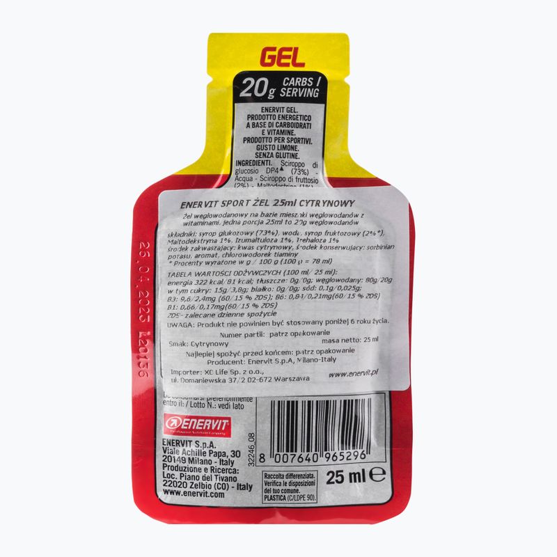 Enervit energia gél 25ml citrom 96529 2