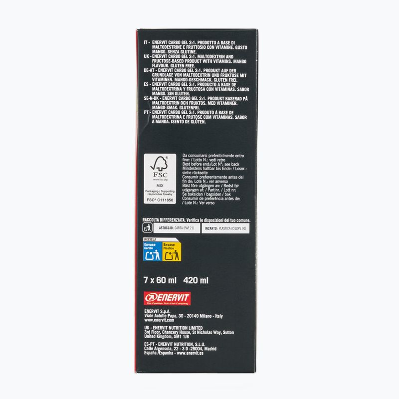Energiagél-csomag Enervit Carbo Gel C2:1Pro 7 pcs x 60 ml mango 4