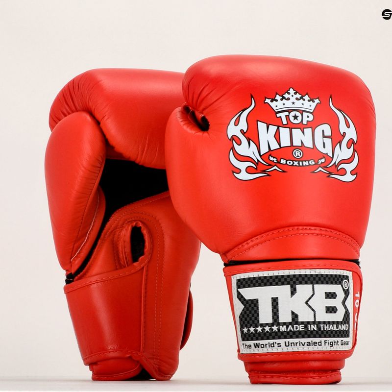 Top King Muay Thai Super Air bokszkesztyűk piros TKBGSA-RD 7