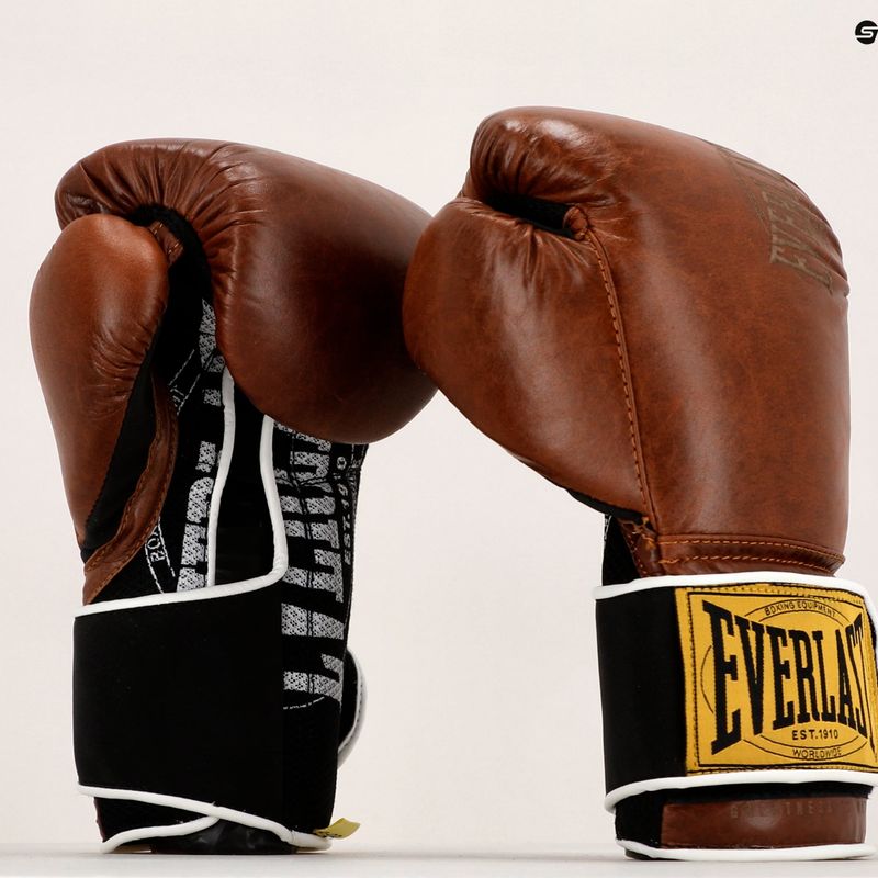 EVERLAST 1910 Klasszikus barna bokszkesztyűk EV1910 6