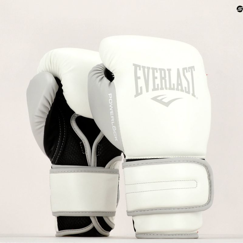Férfi bokszkesztyűk EVERLAST Powerlock Pu fehér EV2200 7