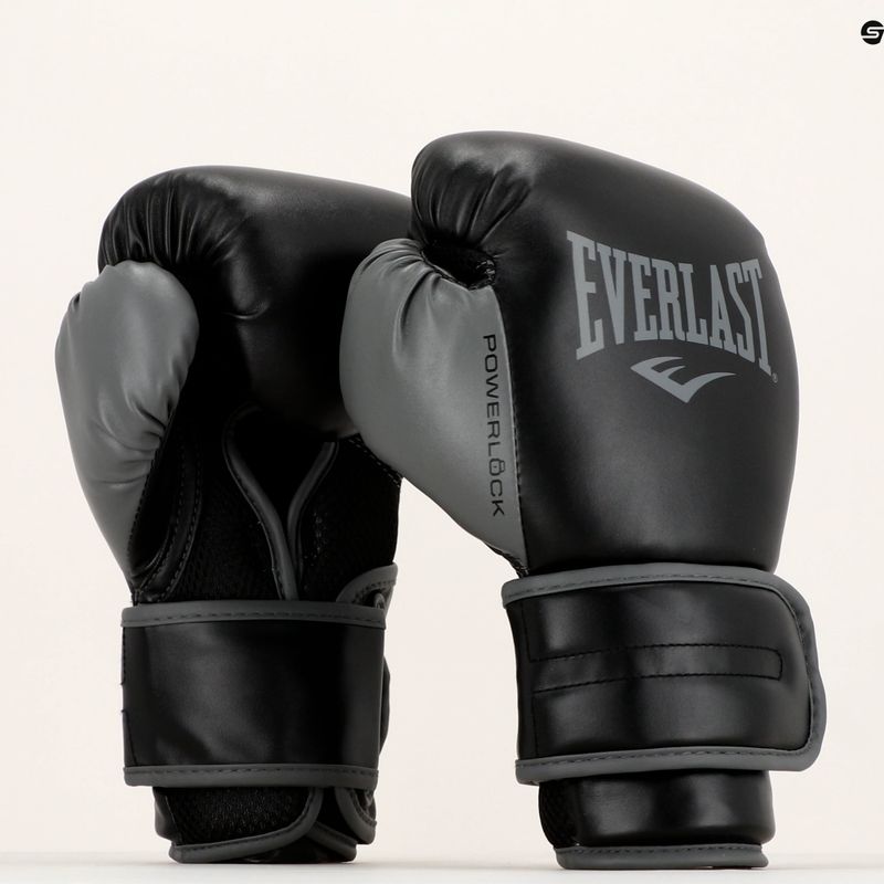 Férfi bokszkesztyűk EVERLAST Powerlock Pu fekete EV2200 7