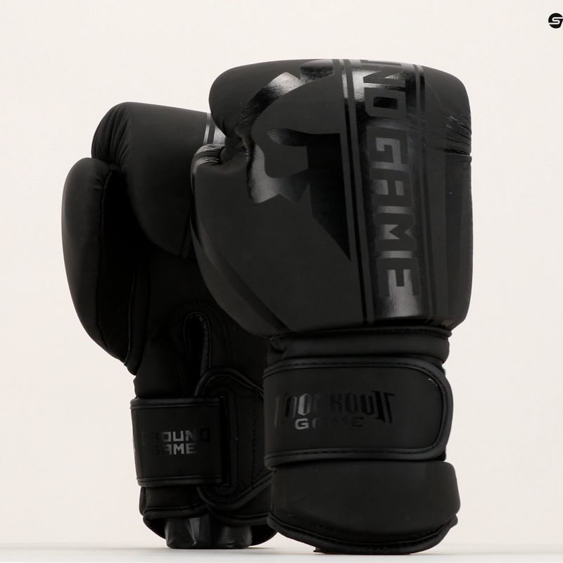 GroundGame csíkos bokszkesztyűk fekete 21BOXGLOSTRBL10 9
