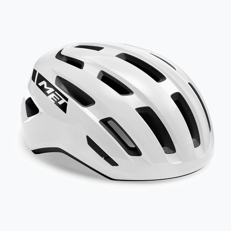 Kerékpáros sisak MET Miles white glossy