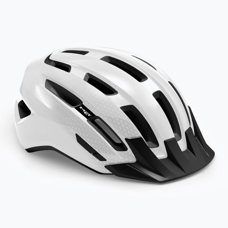 Kerékpáros sisak MET Downtown white glossy 6