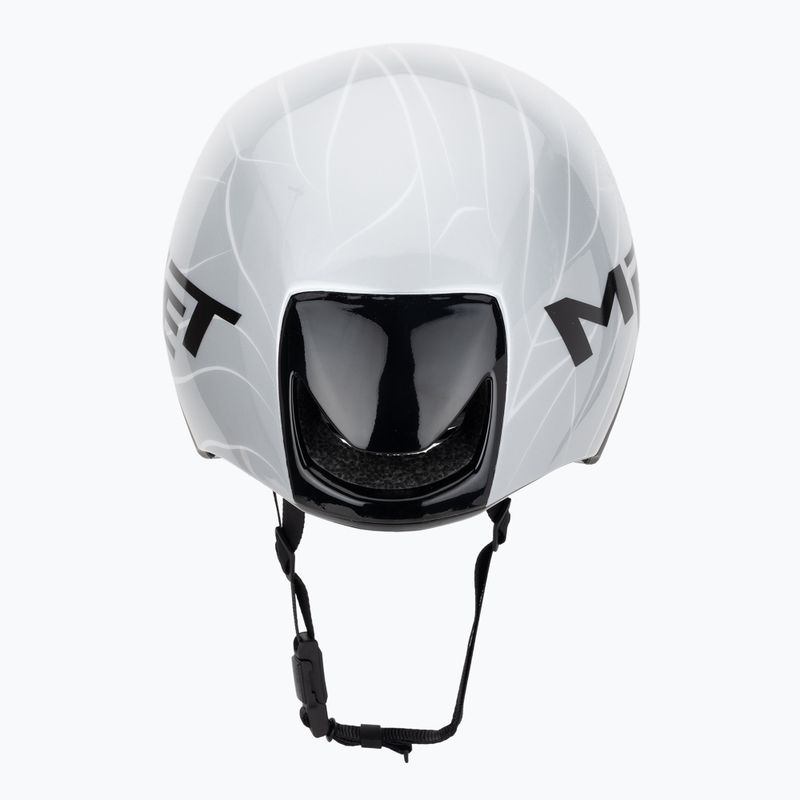 Kerékpáros sisak MET Codatronica white/silver matte glossy 4