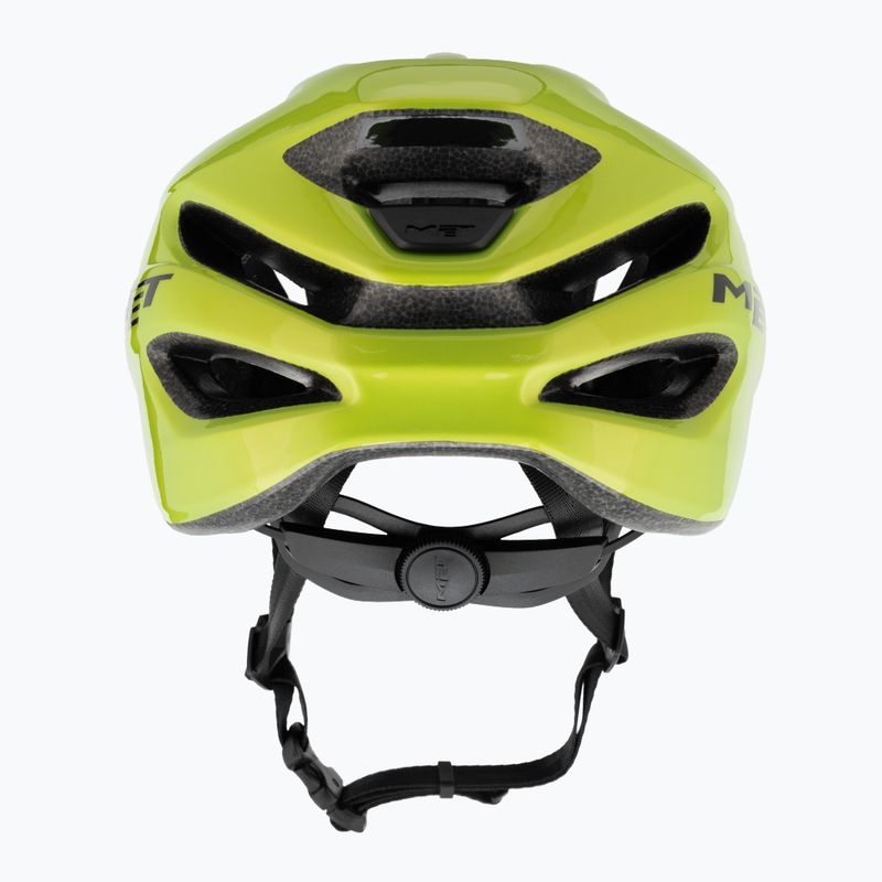 Kerékpáros sisak MET Idolo lime yellow metallic glossy 3