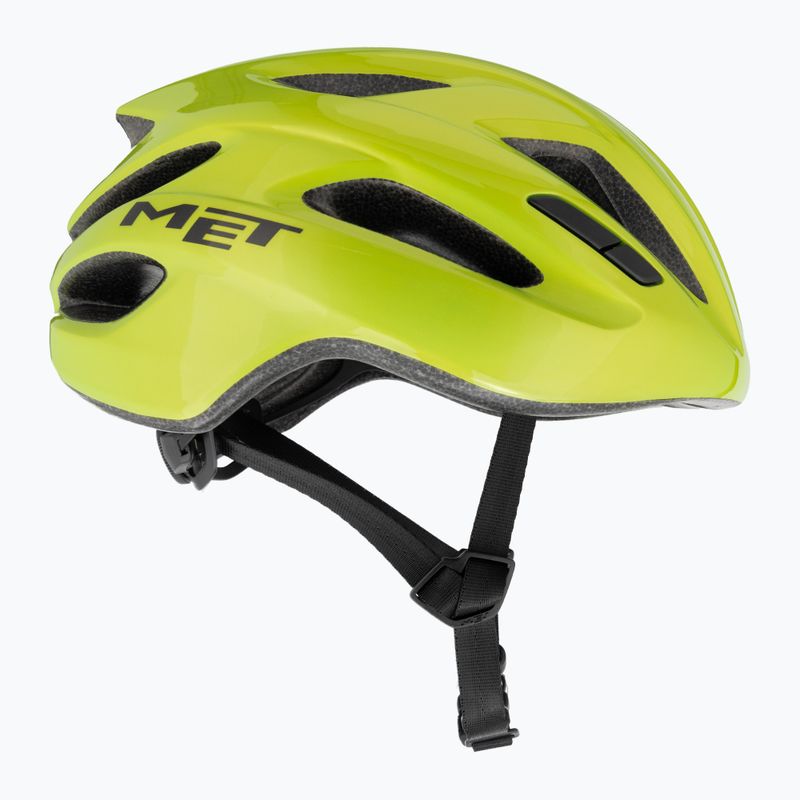 Kerékpáros sisak MET Idolo lime yellow metallic glossy 4