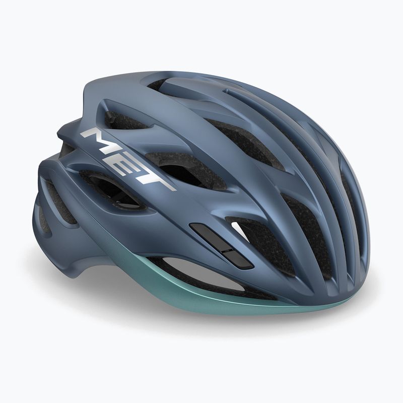 Kerékpáros sisak MET Estro Mips navy/teal matt 6