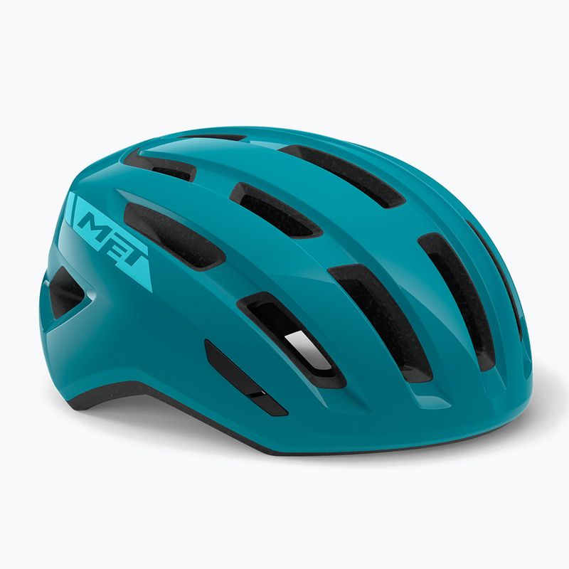Kerékpáros sisak MET Miles teal glossy 6