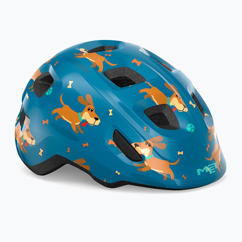 Gyerek kerékpáros sisak MET Hooray blue teckel glossy 6