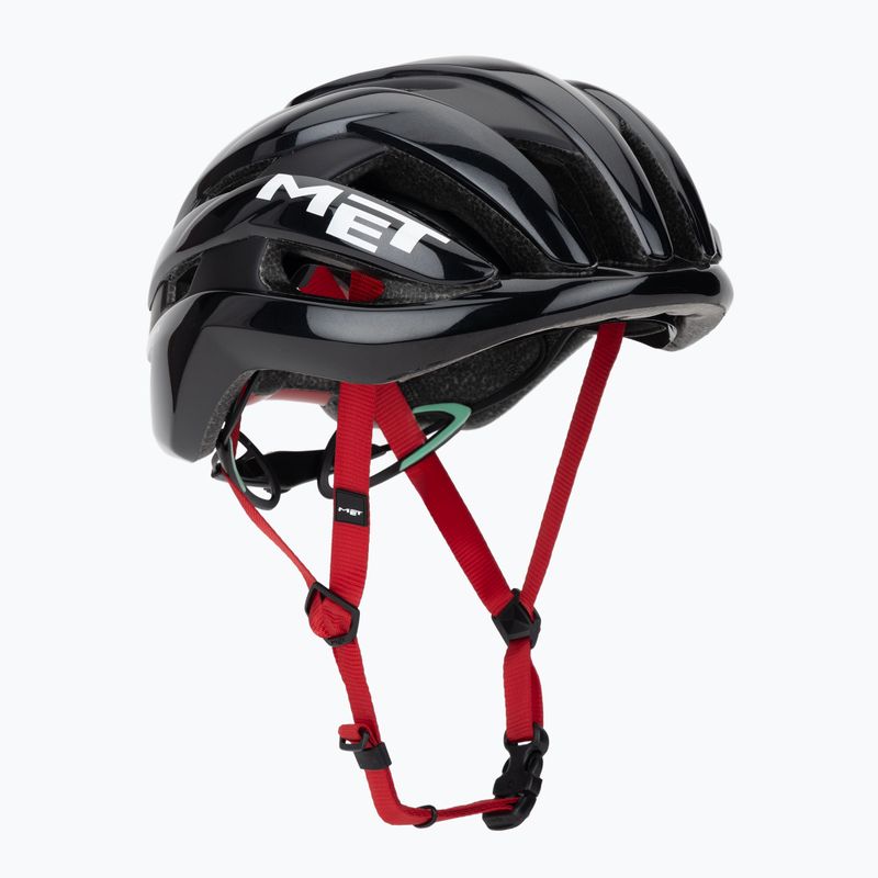 Kerékpáros sisak MET Trenta Mips black/red glossy
