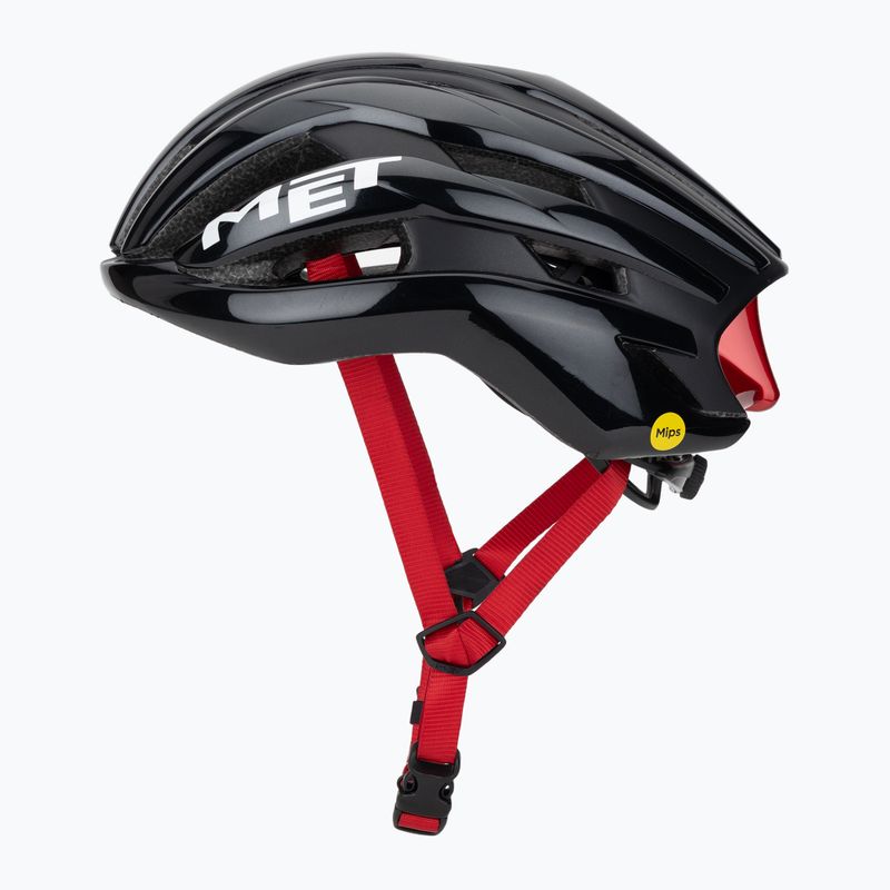 Kerékpáros sisak MET Trenta Mips black/red glossy 3