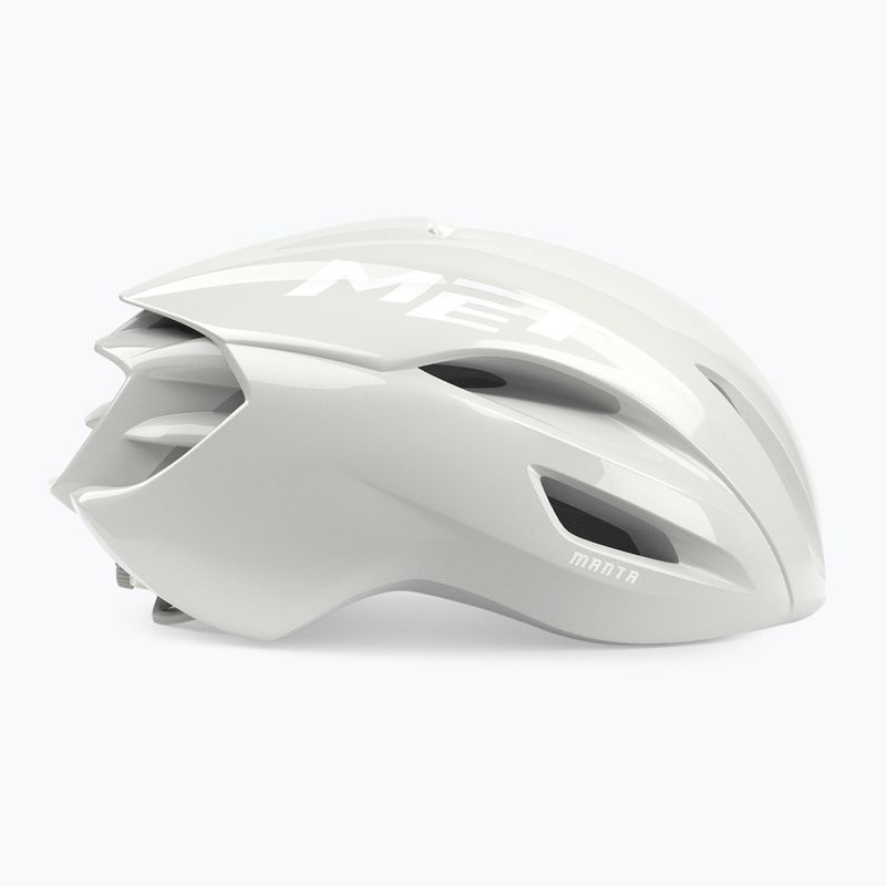 Kerékpáros sisak MET Manta MIPS absolute white le 4