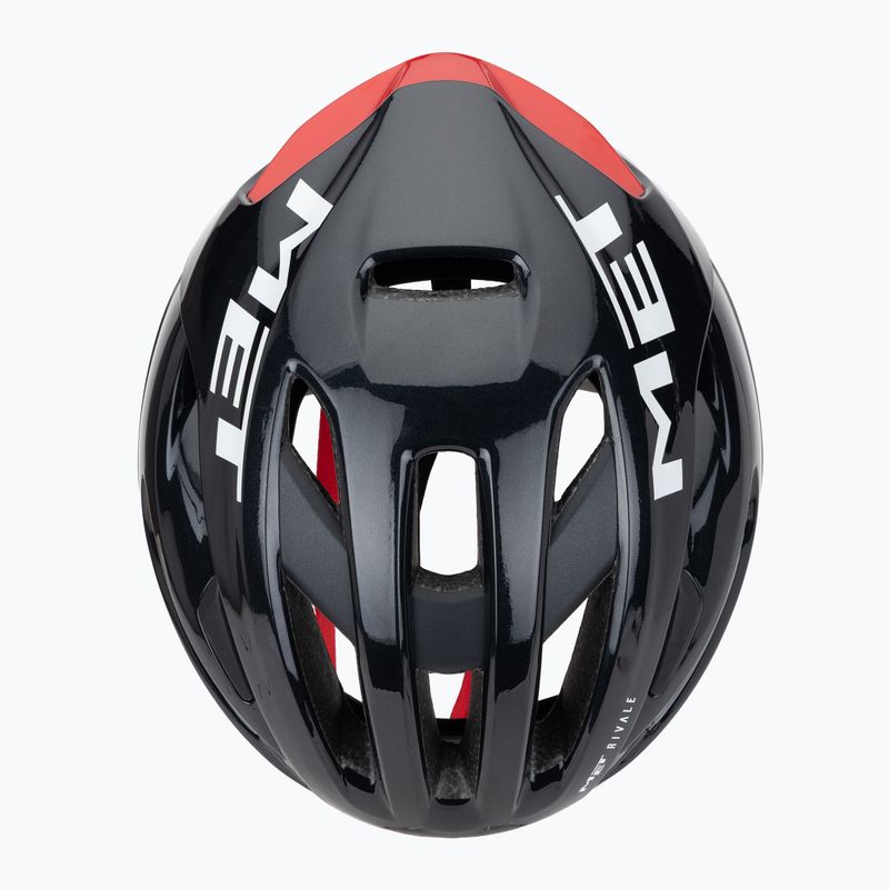 Kerékpáros sisak MET Rivale II Mips black/red glossy 6
