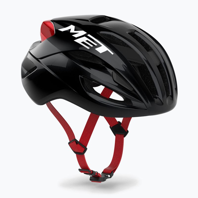 Kerékpáros sisak MET Rivale II Mips black/red glossy 8