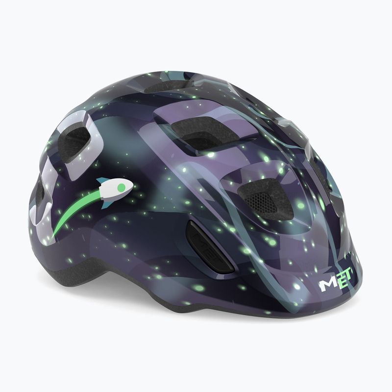 Gyermek kerékpáros sisak MET Hooray space glow in the dark 2