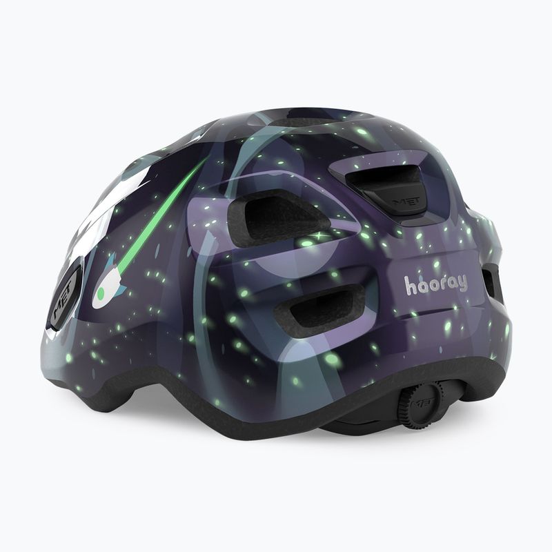 Gyermek kerékpáros sisak MET Hooray space glow in the dark 3