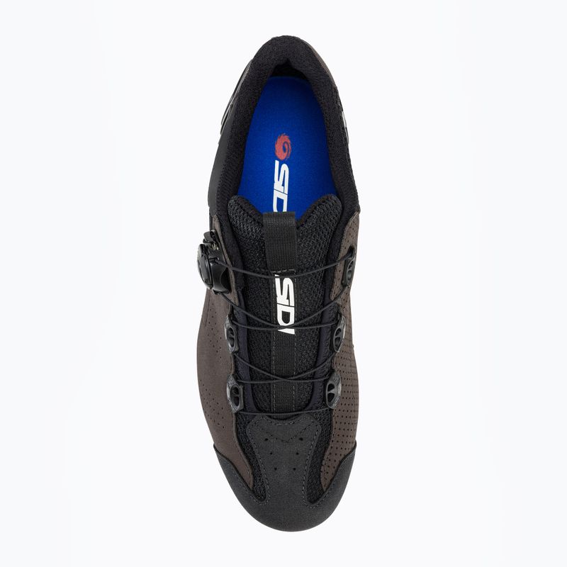 Férfi MTB kerékpáros cipő Sidi MTB Gravel black/brown 5