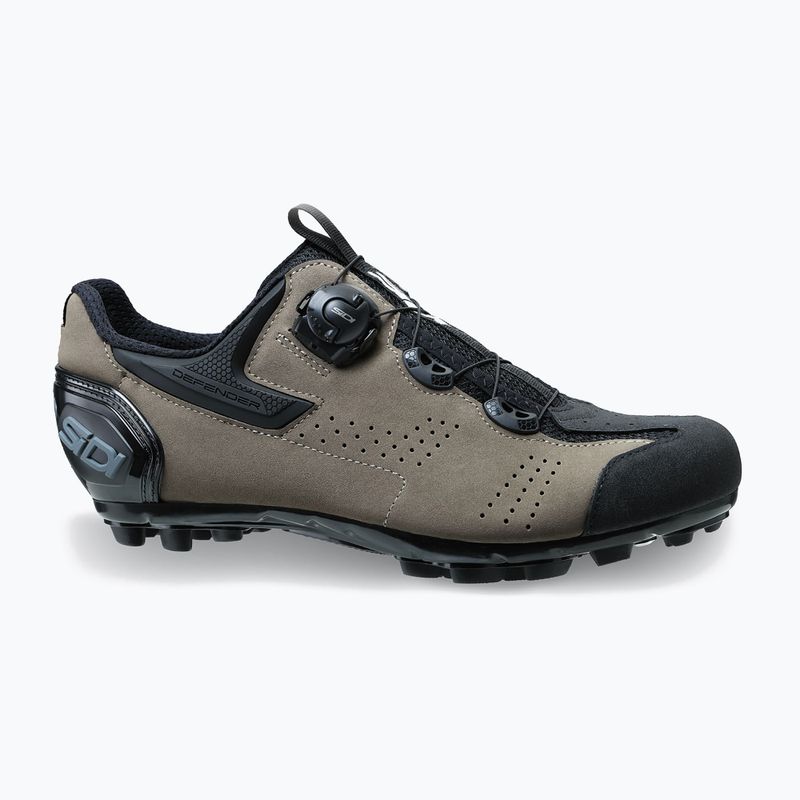 Férfi MTB kerékpáros cipő Sidi MTB Gravel black/brown 8