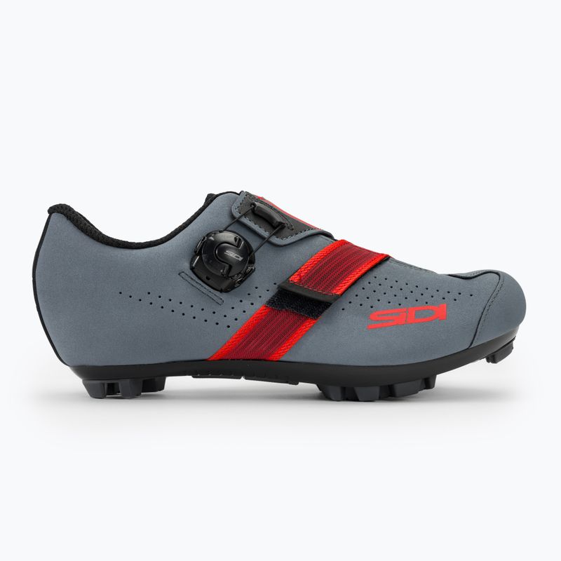 Férfi MTB kerékpáros cipő Sidi MTB Aertis grey/red 2