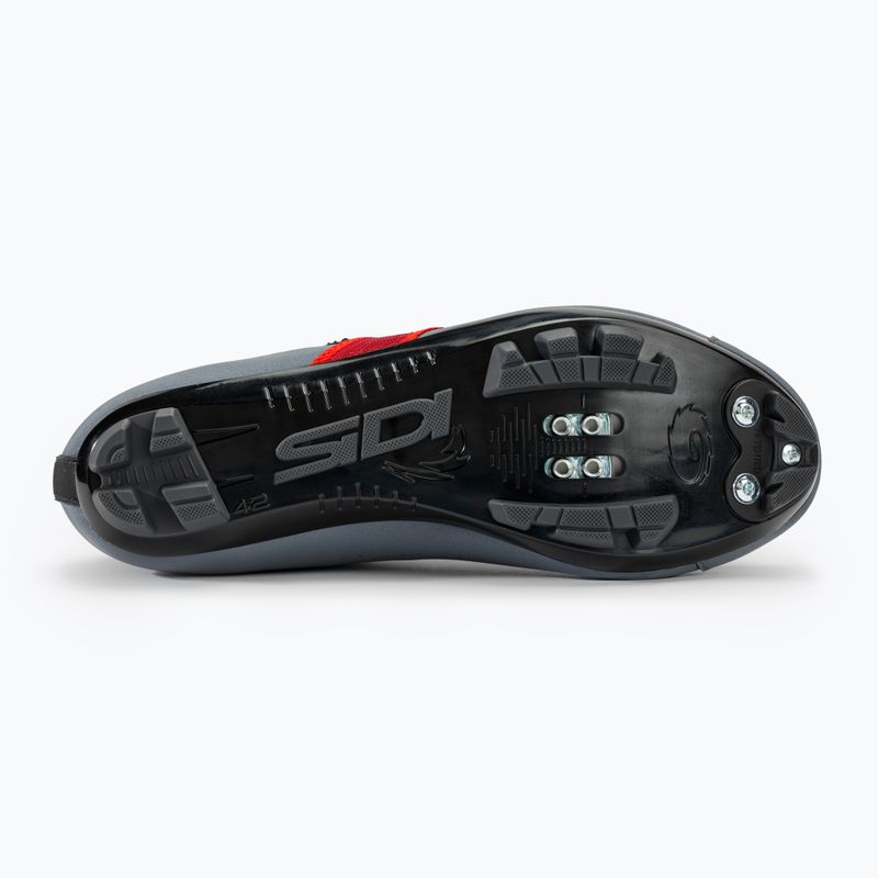 Férfi MTB kerékpáros cipő Sidi MTB Aertis grey/red 4