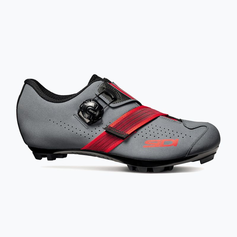 Férfi MTB kerékpáros cipő Sidi MTB Aertis grey/red 8
