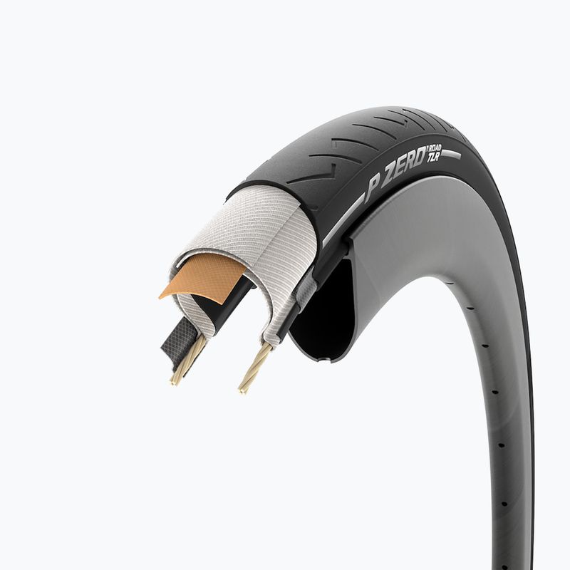 Kerékpár gumiabroncs Pirelli P Zero Road TLR 700 x 32C black 4